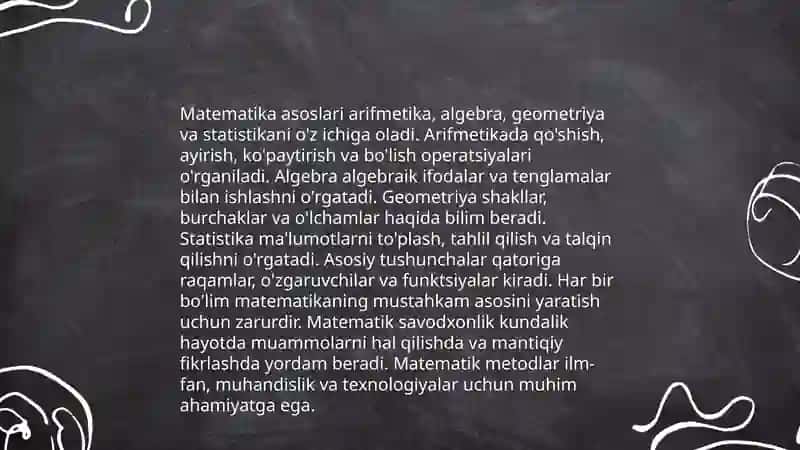 Matematika asoslari 3