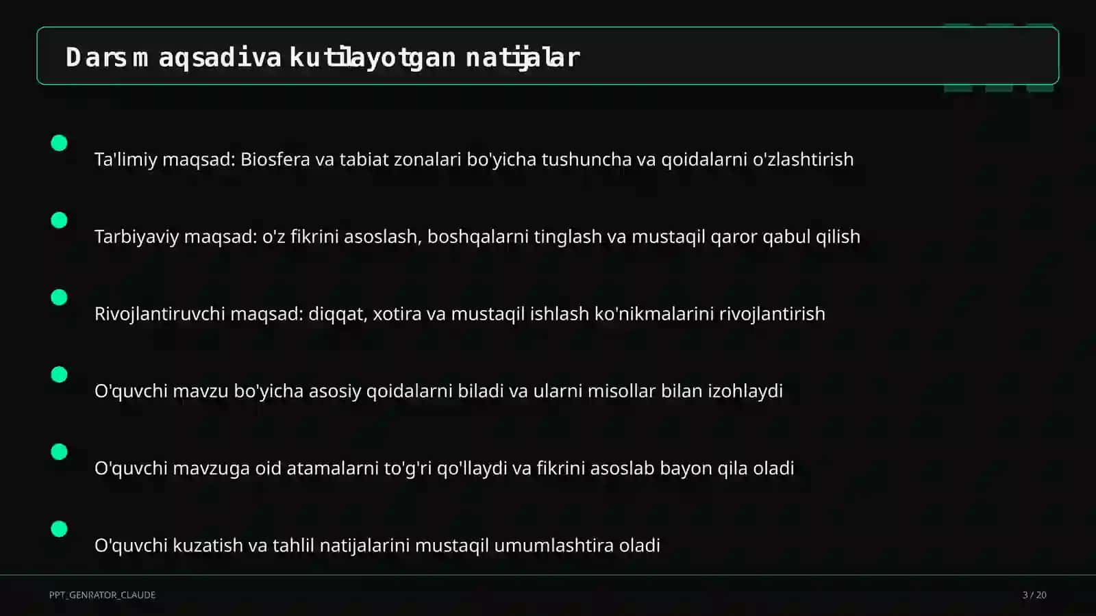 Biosfera va tabiat zonalari (6-sinf) 3