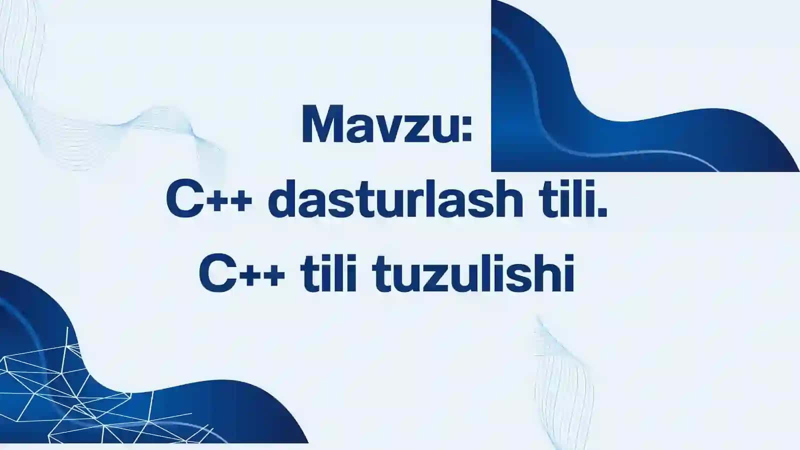 C++dasturlashtili 3