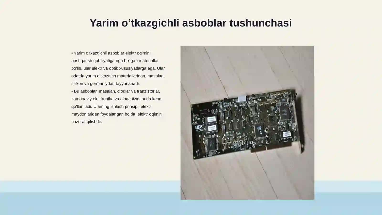 Yarim oʻtkazgichli asboblarning ish jarayonlari 3
