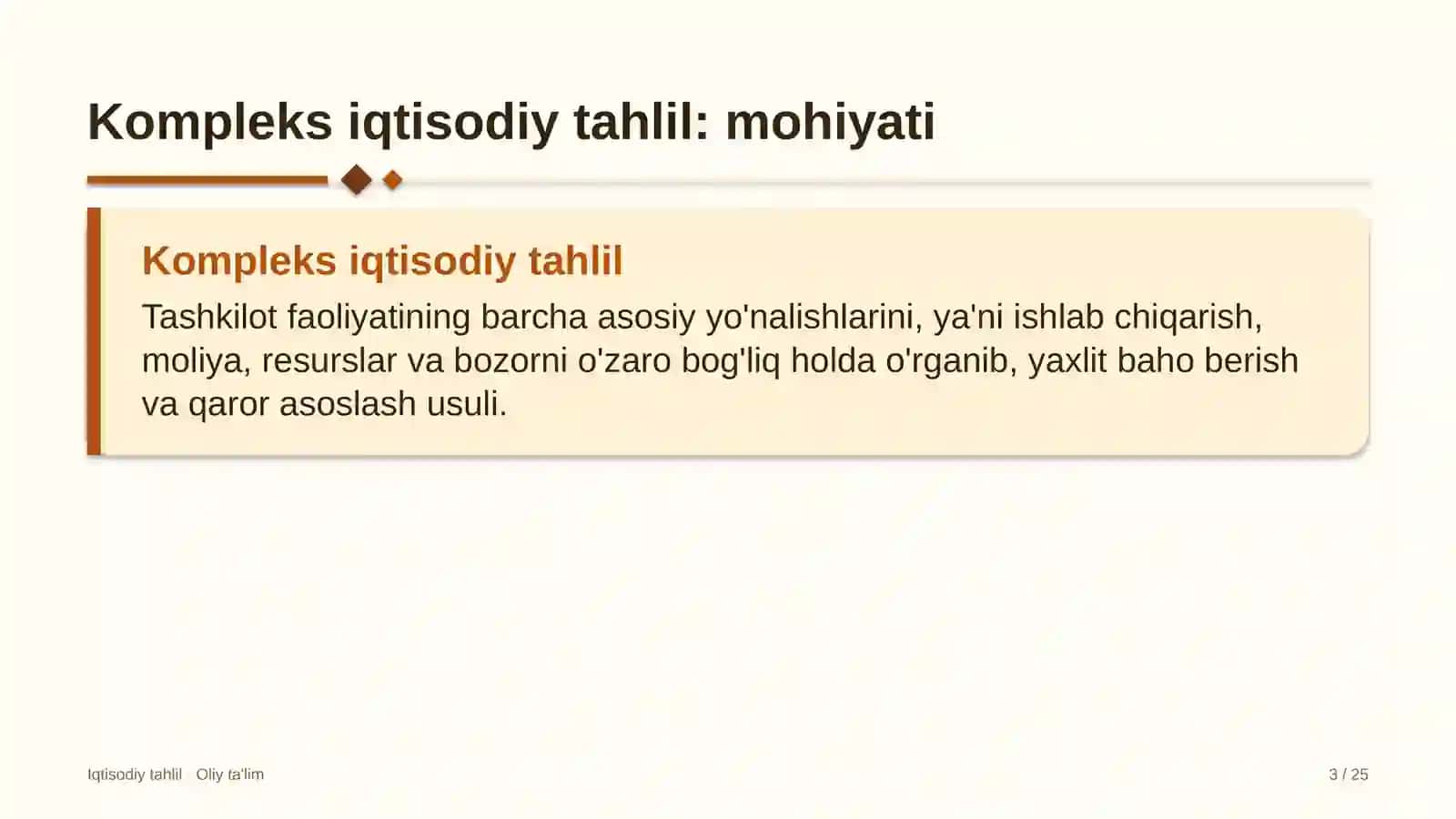 uy joy mulkdorlari shirkatlarida kompleks iqtisodiy tahlil 7782 3