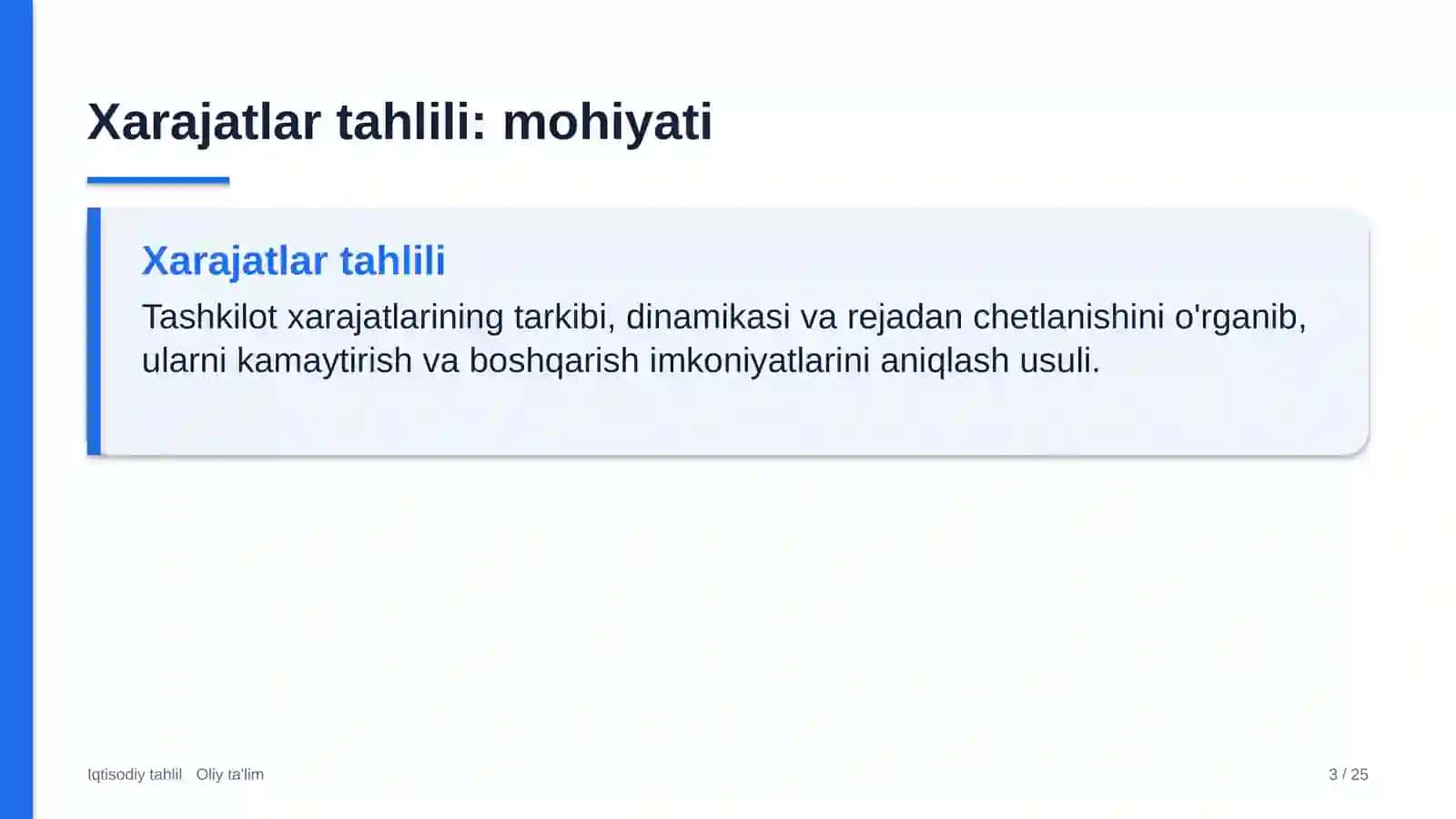 Lak-bo'yoq sanoatida xarajatlar tahlili 3