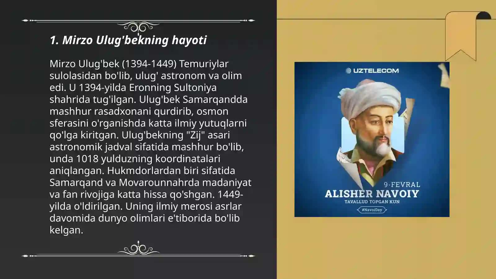 Mirzo Uluġbek buyuk davlat arbobi Abdusattor 3