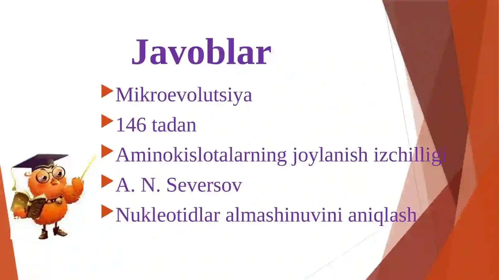 Evolyutsiyani isbotlashda solishtirma anatomiya, poleontologiya fanlari dalillari 3
