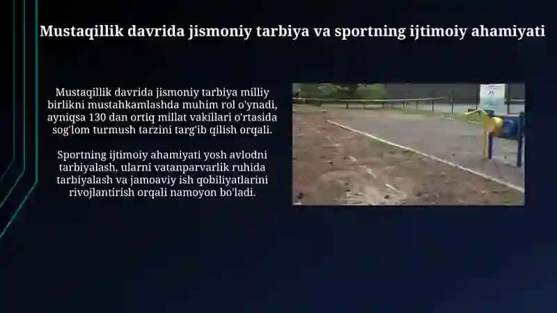 Mustaqillik davrida jismoniy tarbiya va sportning ijtimoiy ahamiyati 3