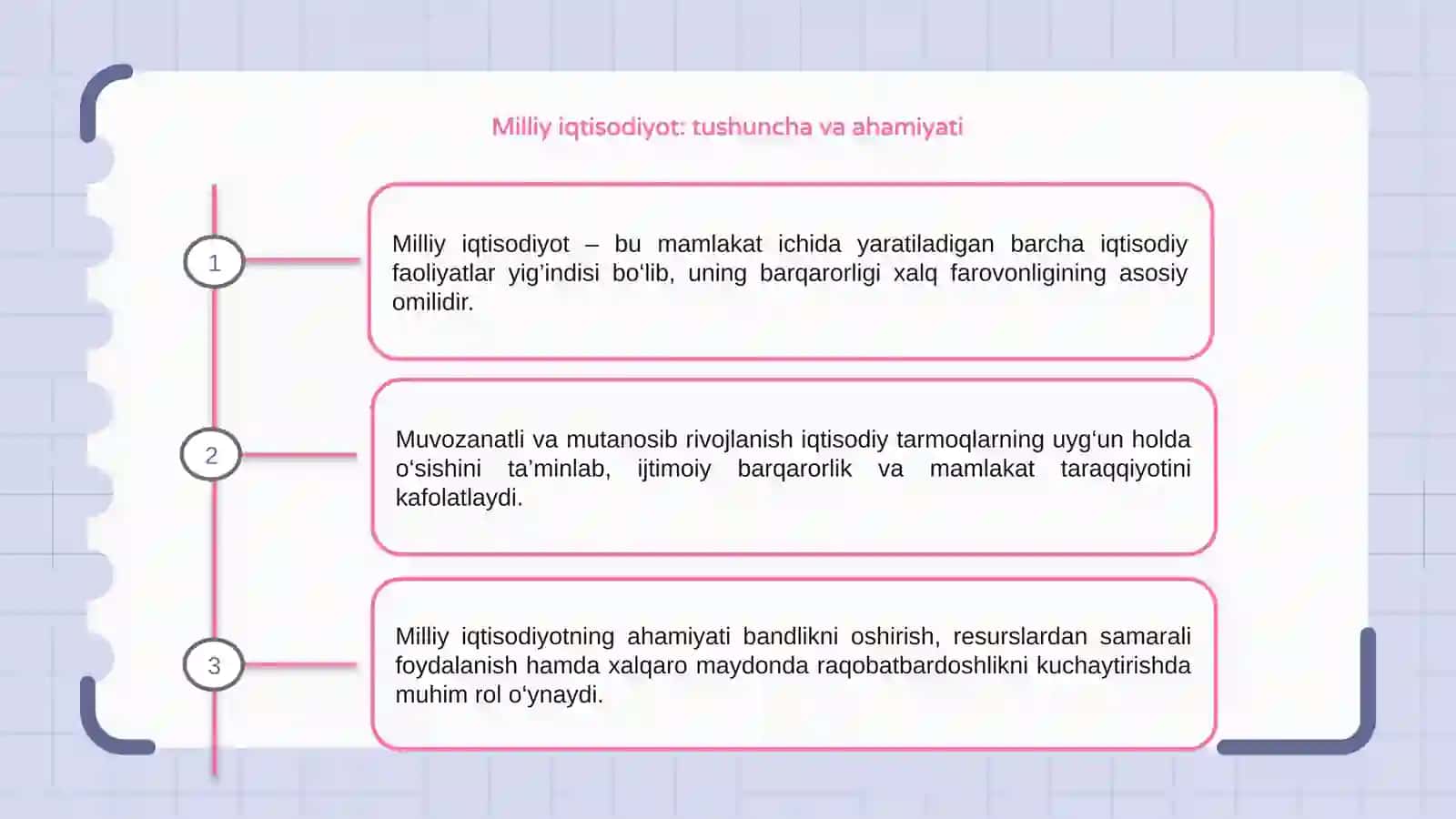 Milliy iqtisodiyotniing muvozanatli va mutanosibli rivojlanishi 3