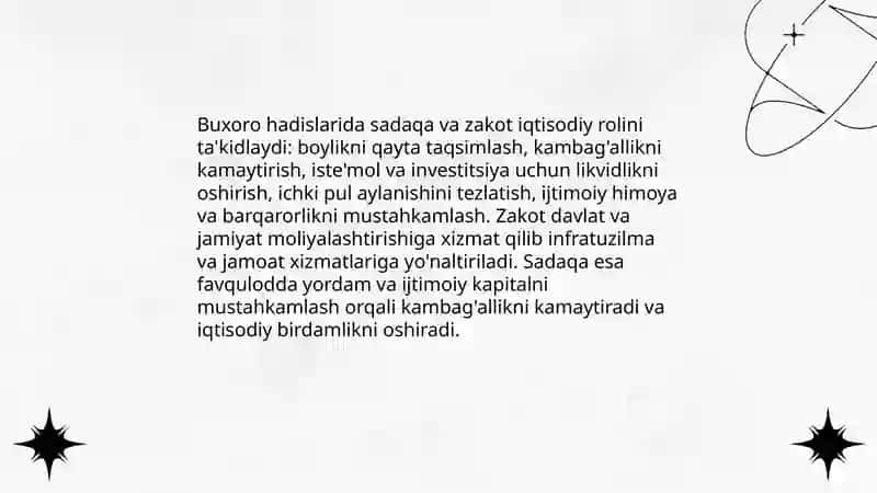 Buxoro hadislaridagi iqtisodiy g'oyalar 3