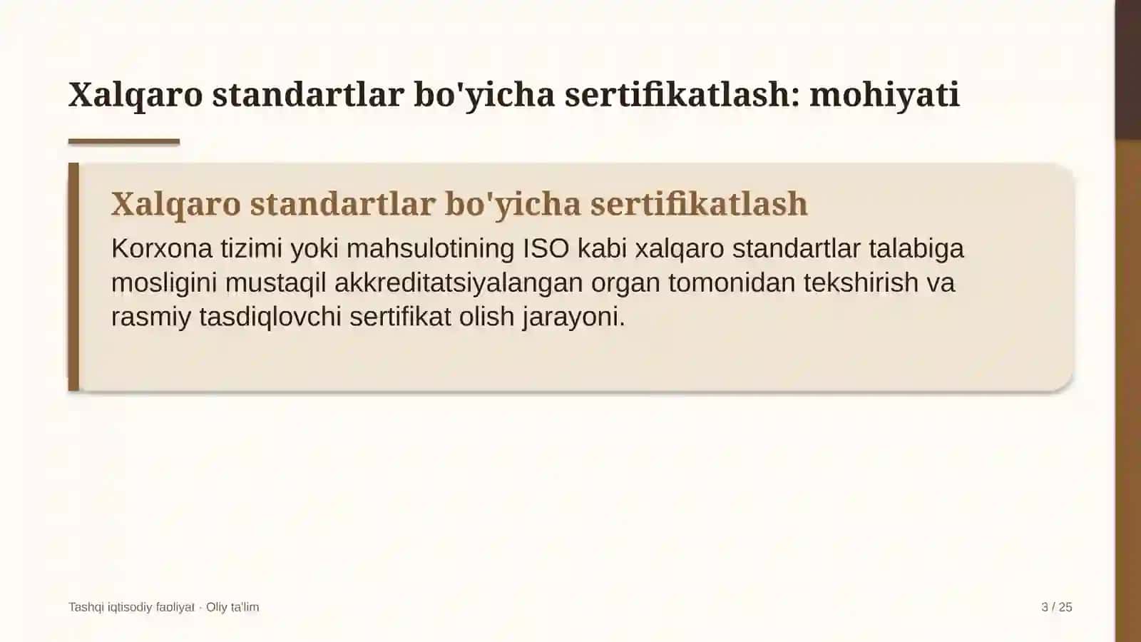 elektr tarmoqlari korxonalarida xalqaro standartlar bo'yicha sertifikatlash 9166 3