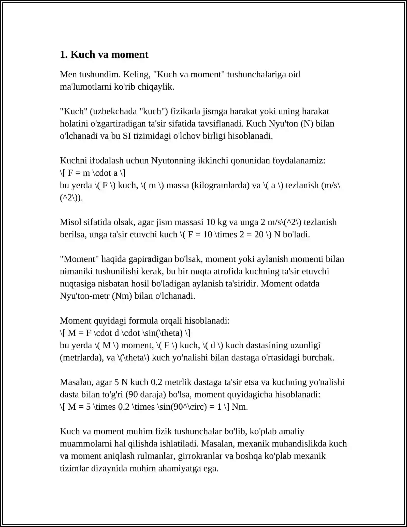STATIKA ELEMENTLARI 3