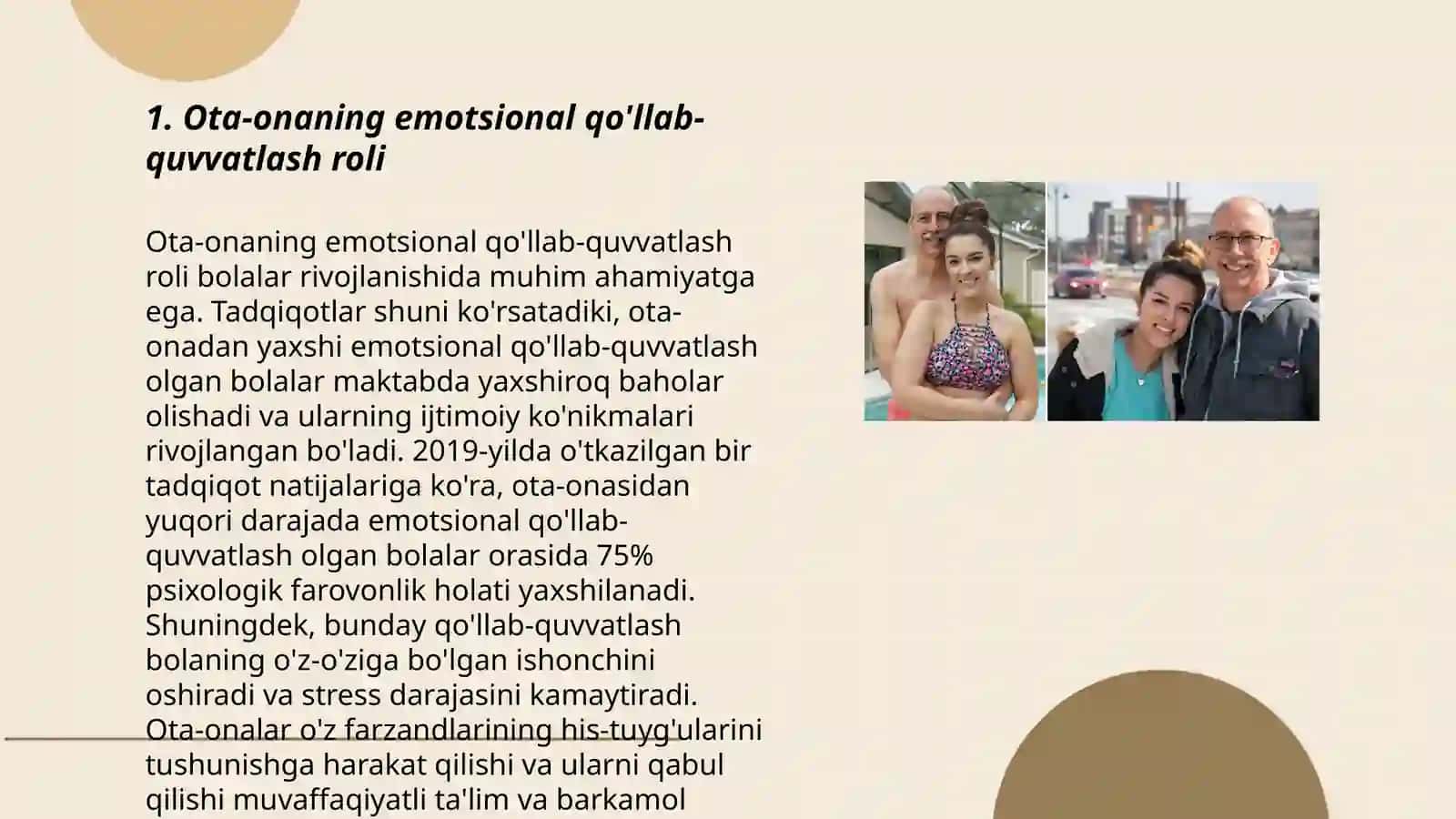 Bolalar psixologiyasida ota-ona ro'li 3