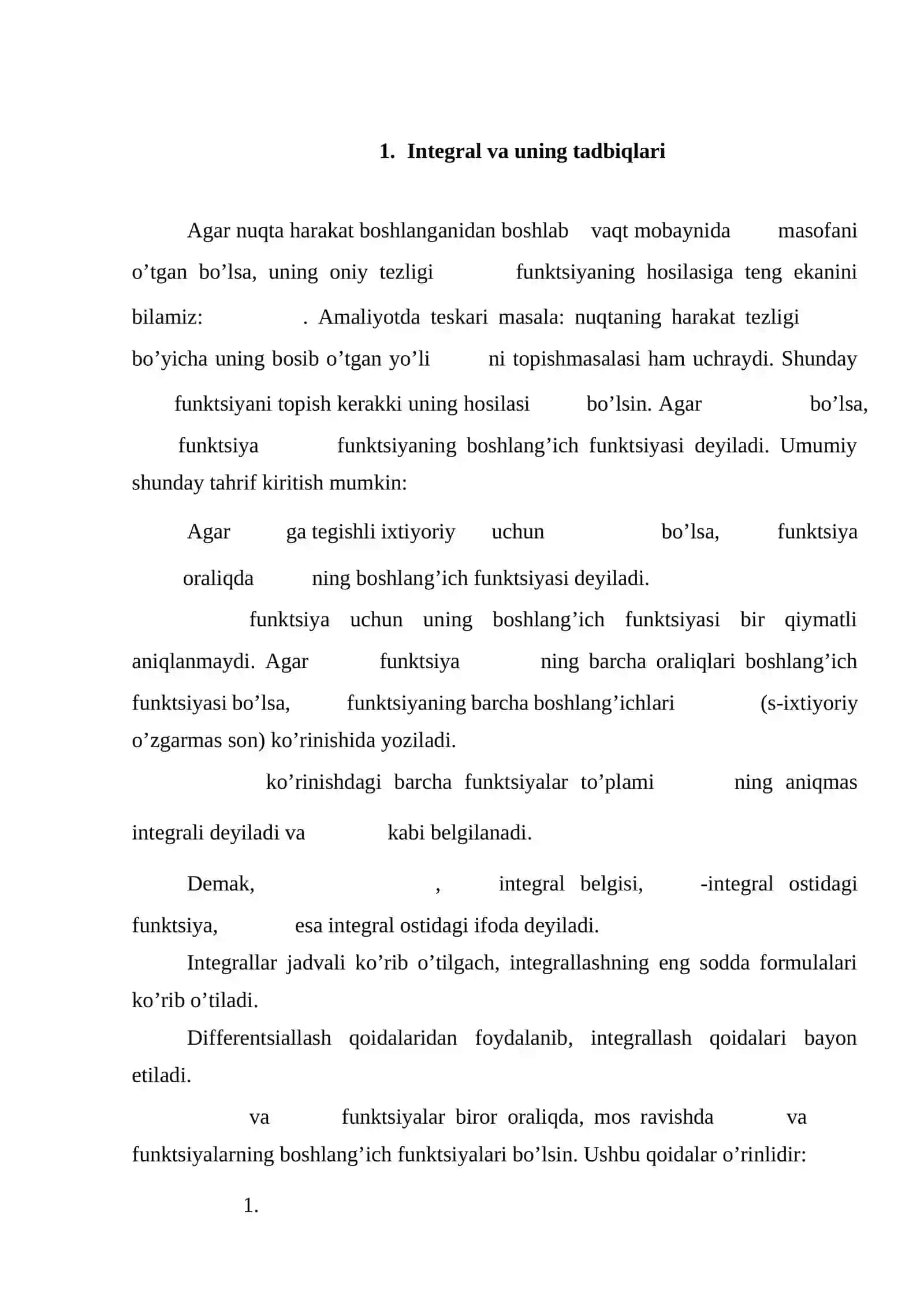 Integral va uni o’rganish 3