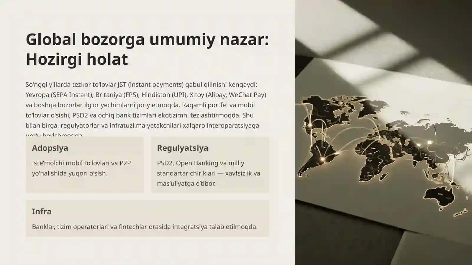Tezkor toʻlov tizimlari va global tendensiyalar 3