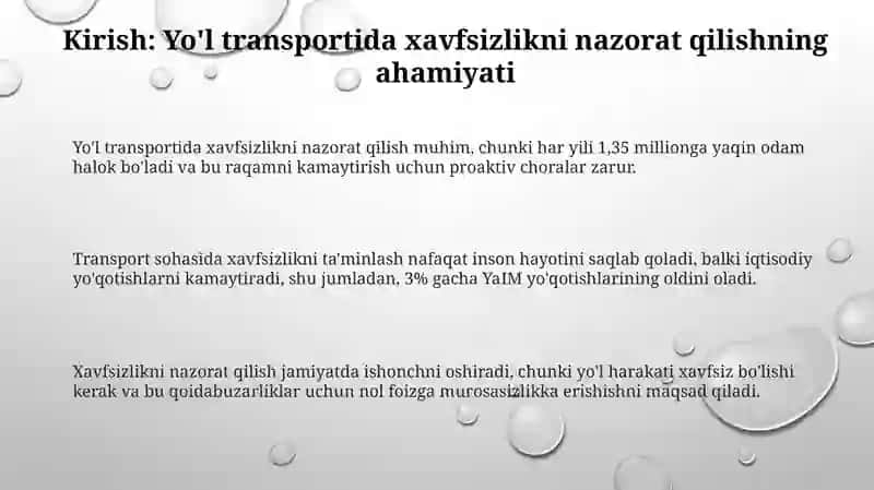 Avtomobil transportida xavfsizlikni nazorat qilish tizimlari 3