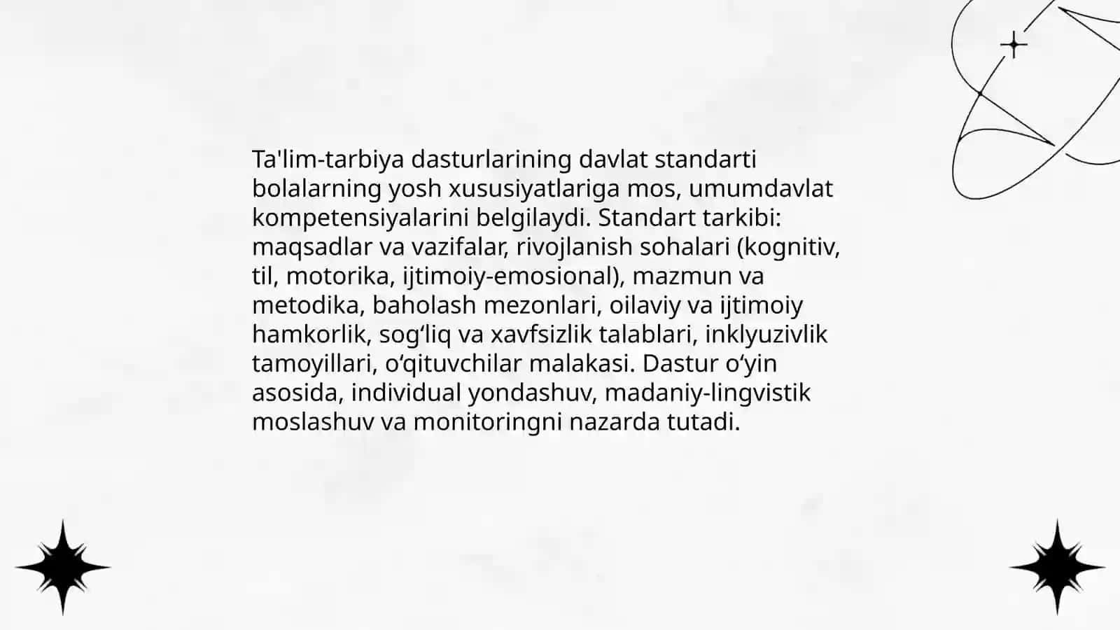 Ta’lim-tarbiya dasturlarining davlat standarti va kontenti 3