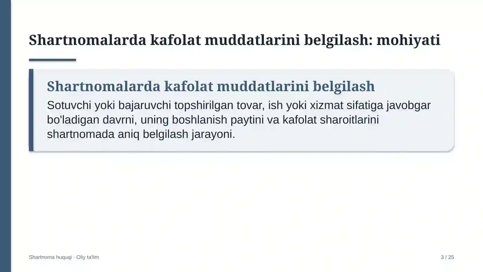 reklama agentliklarida shartnomalarda kafolat muddatlarini belgilash 5983 3