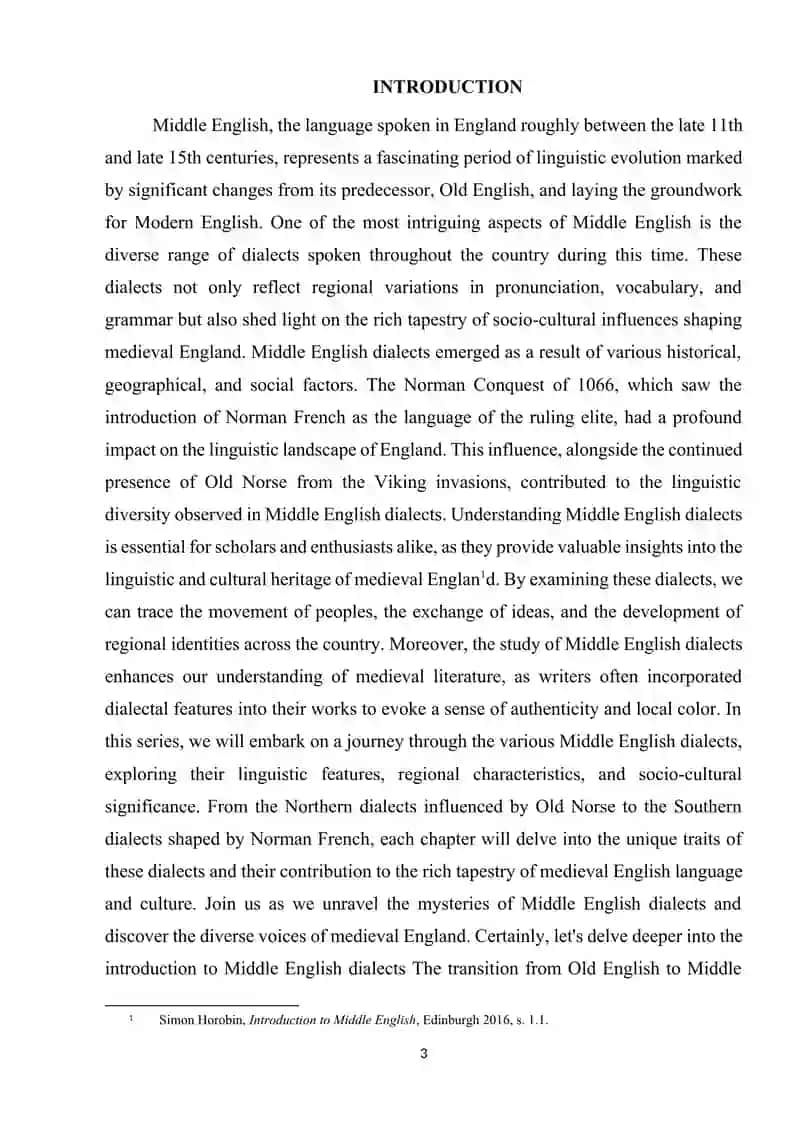 MIDDLE ENGLISH DIALECTS. 3