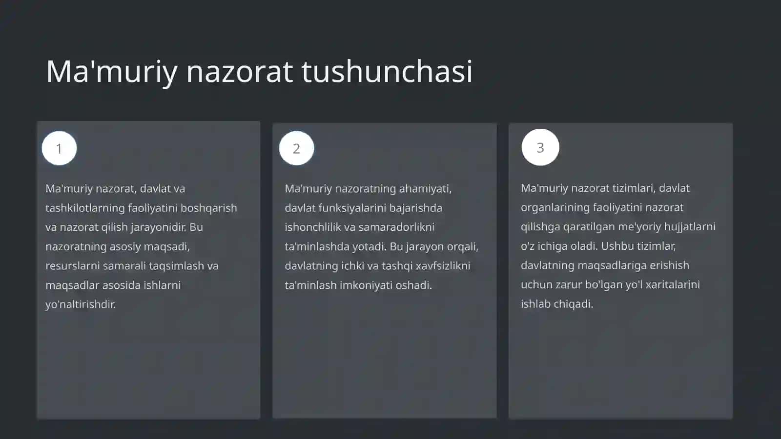 Ma'muriy nazorat 3