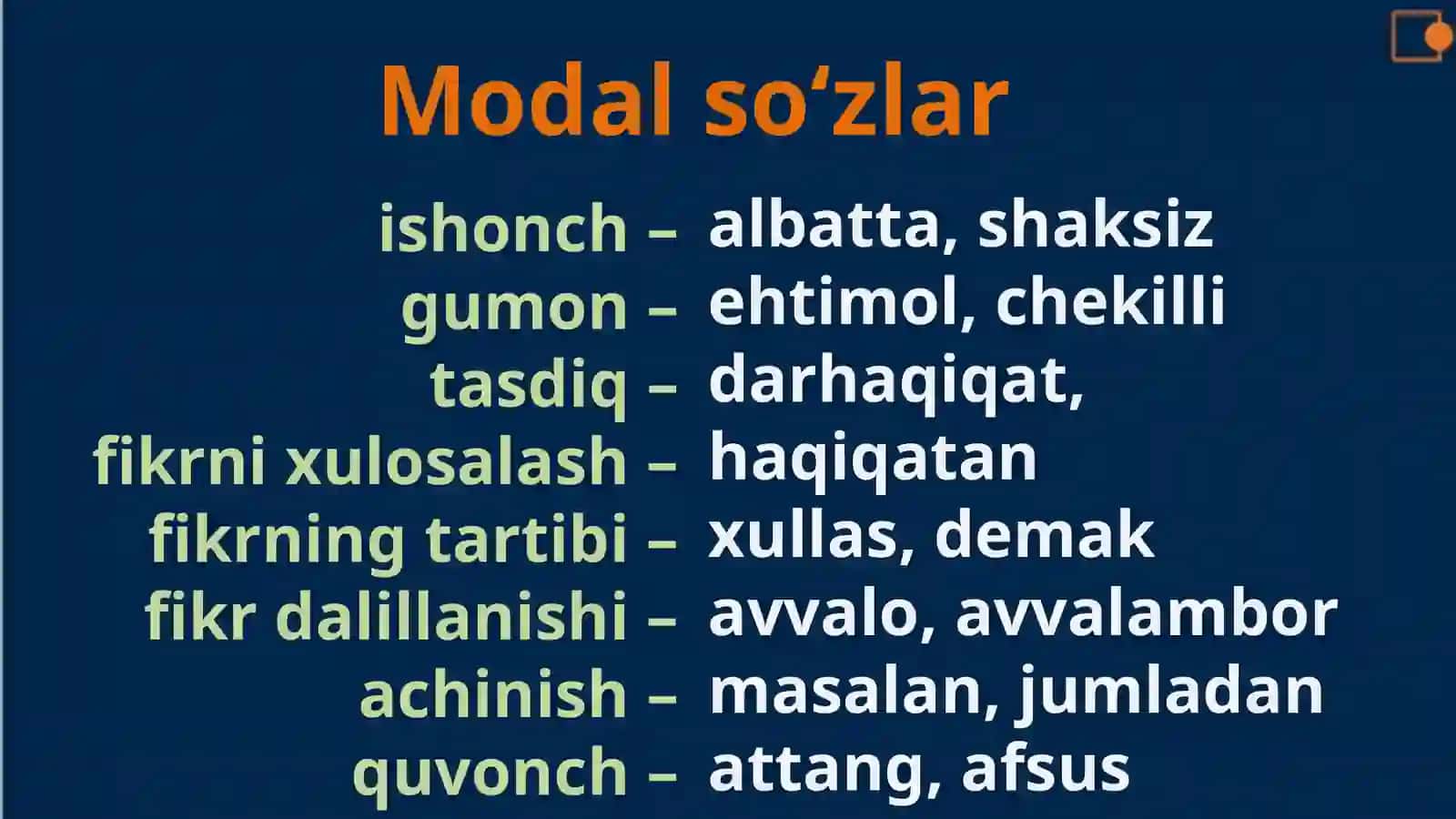 Gap bo‘laklari bilan aloqaga kirishmaydigan bo‘laklar: kiritma, undalma 3