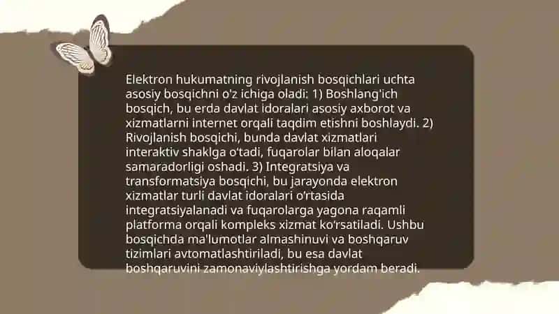 Elektron hukumatning modellari 3