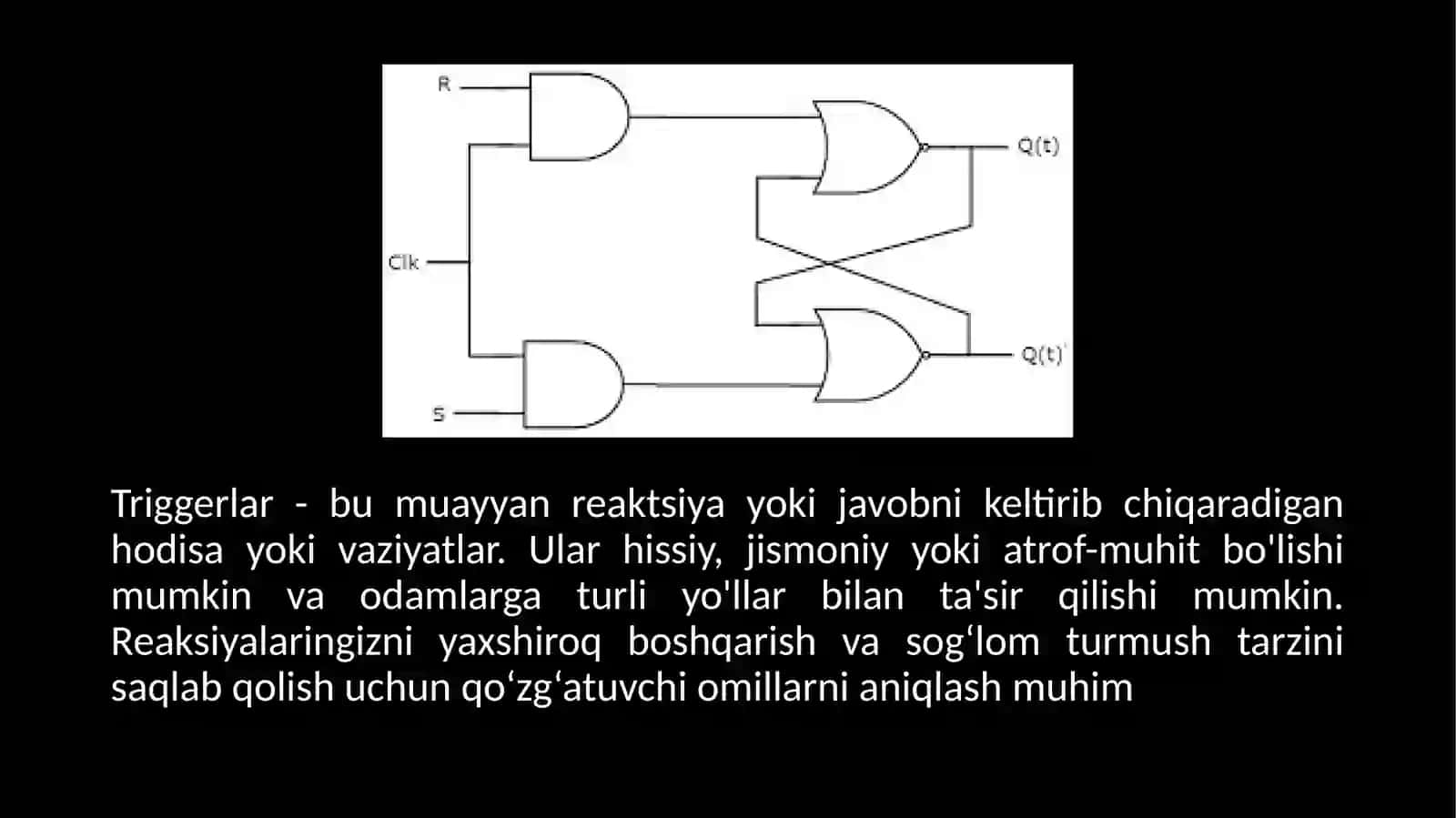 TRIGGERLAR. ASSINXRON TRIGGERLAR 3