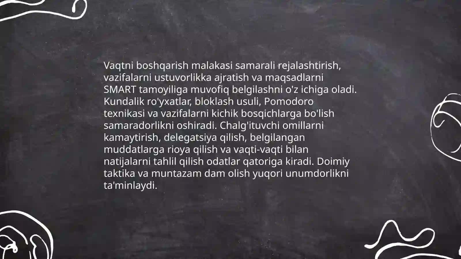 Shaxsning malaka va odatlari 3