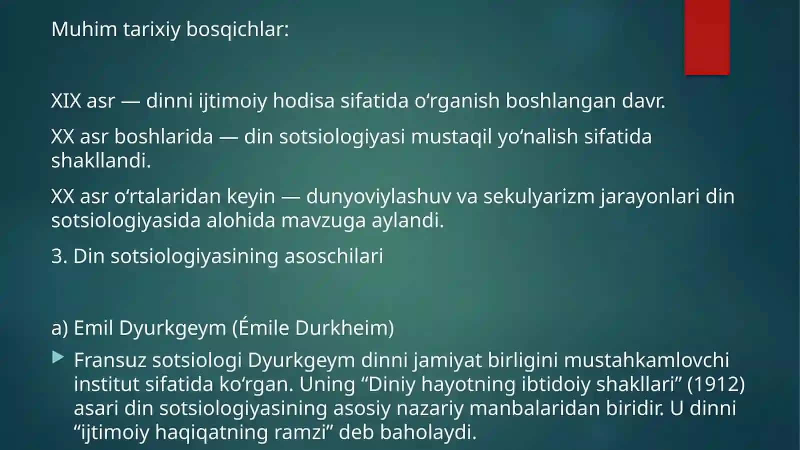 Din sotsiologiyasi shakllanishining asoslari 3