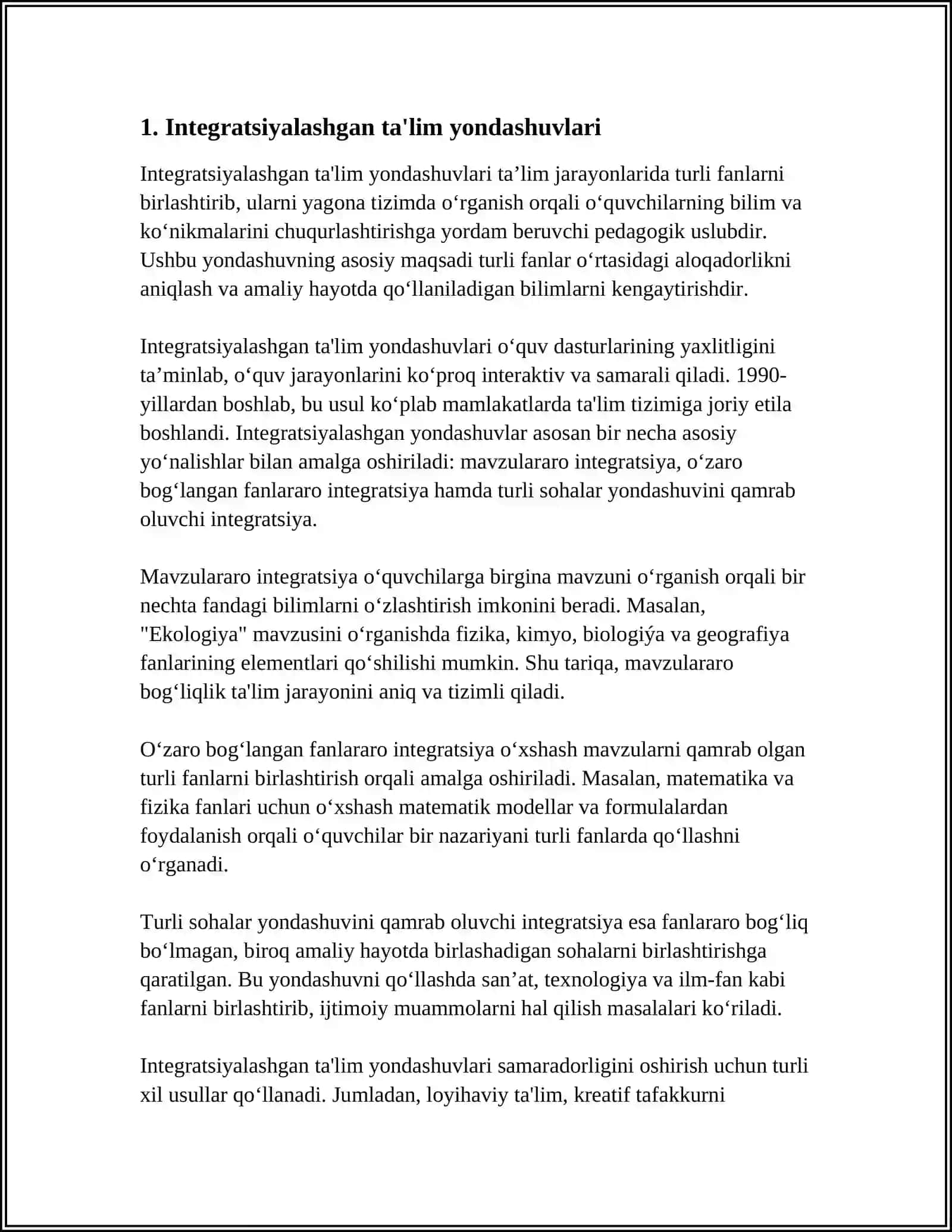 IMKONIYATI CHEKLANGAN BOLALARNI UMUMTALIM MAKTABLARIDA O‘QITISHDA KONSEPTUAL TALABLAR 3