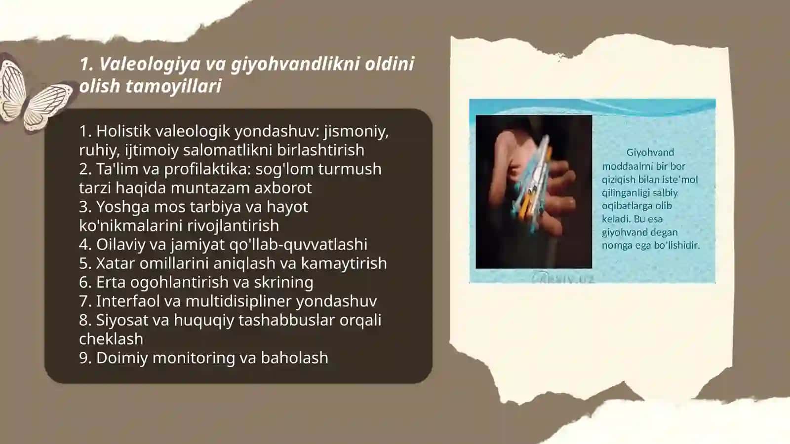 Giyohvandlikni oldini olishda valeologik yondashuv 3