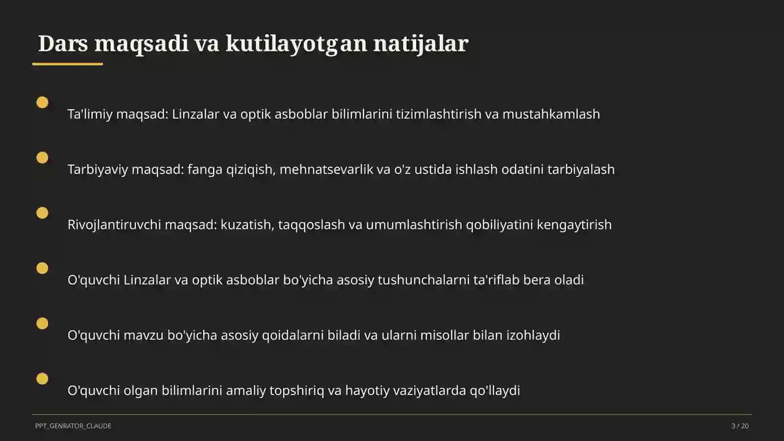 Linzalar va optik asboblar (11-sinf) 3