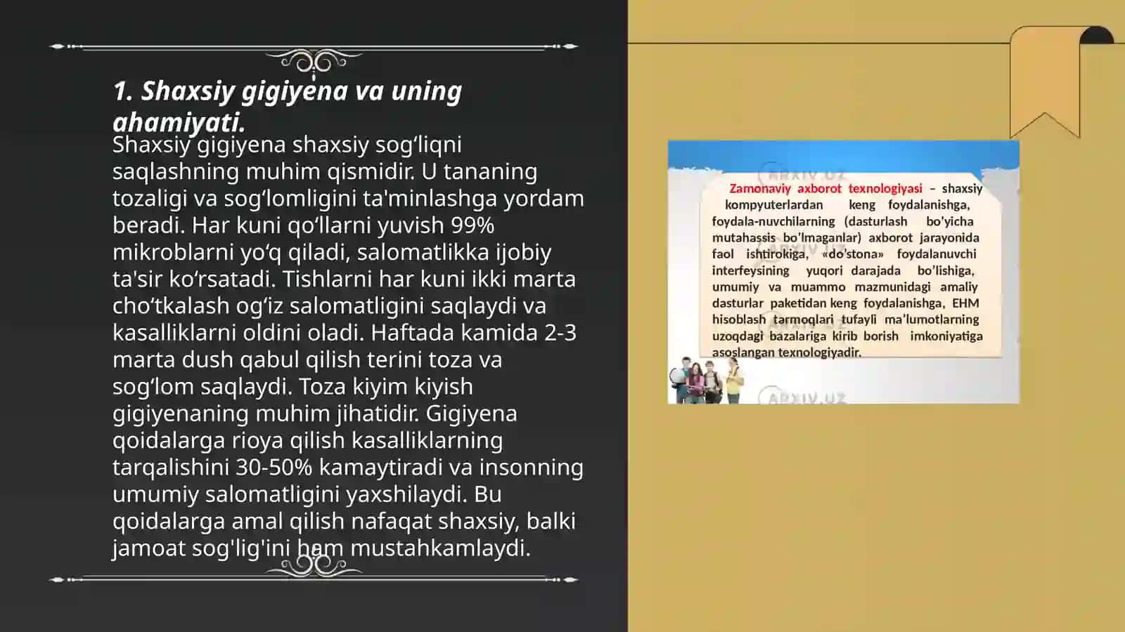 Shifoxona ichki infeksiyasi "shaxsiy gigiyena " haqida shifokorning bemor bilan muloqot qilishi 3