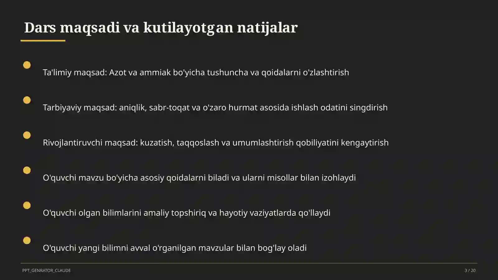Azot va ammiak (9-sinf) 3