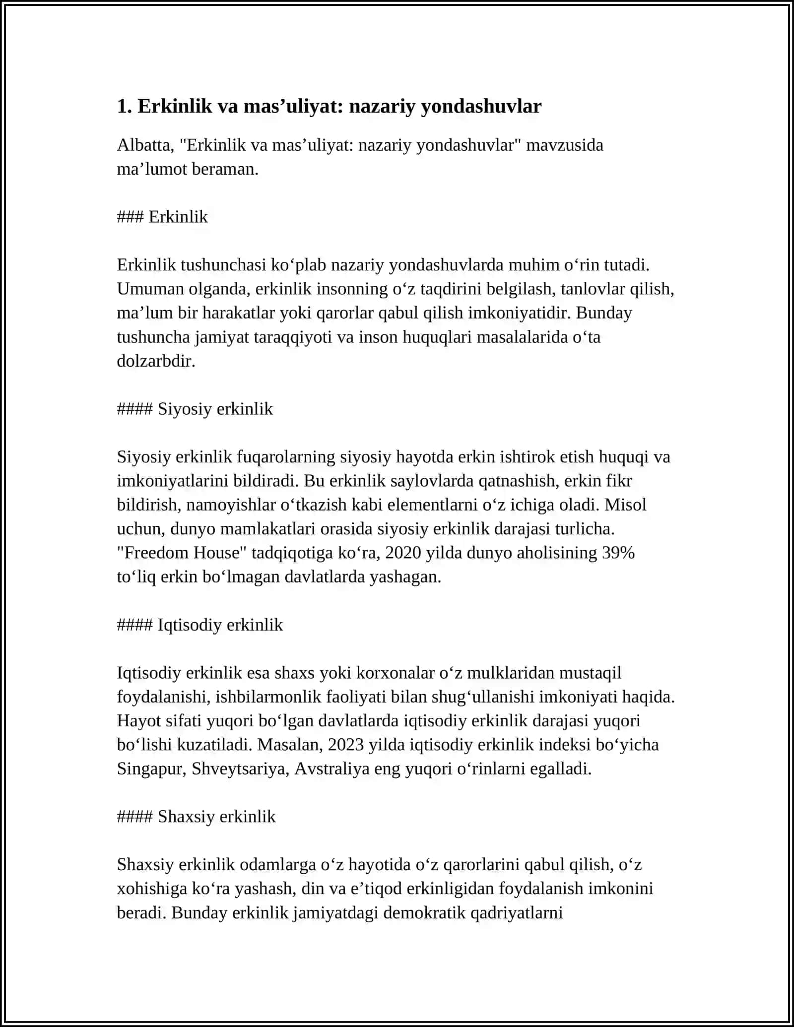 IJTIMOIY FALSAFADA ERKINLIK VA MASʼULIYAT MASALASI 3