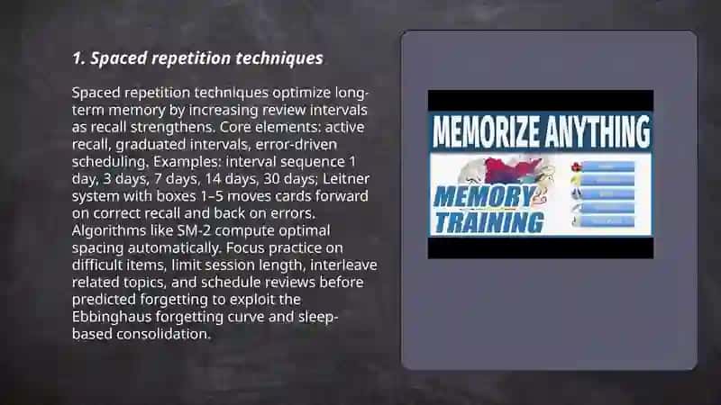 Memory training 3