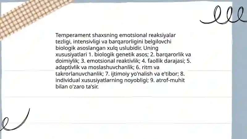 Temperament va uning nazariyalari 3