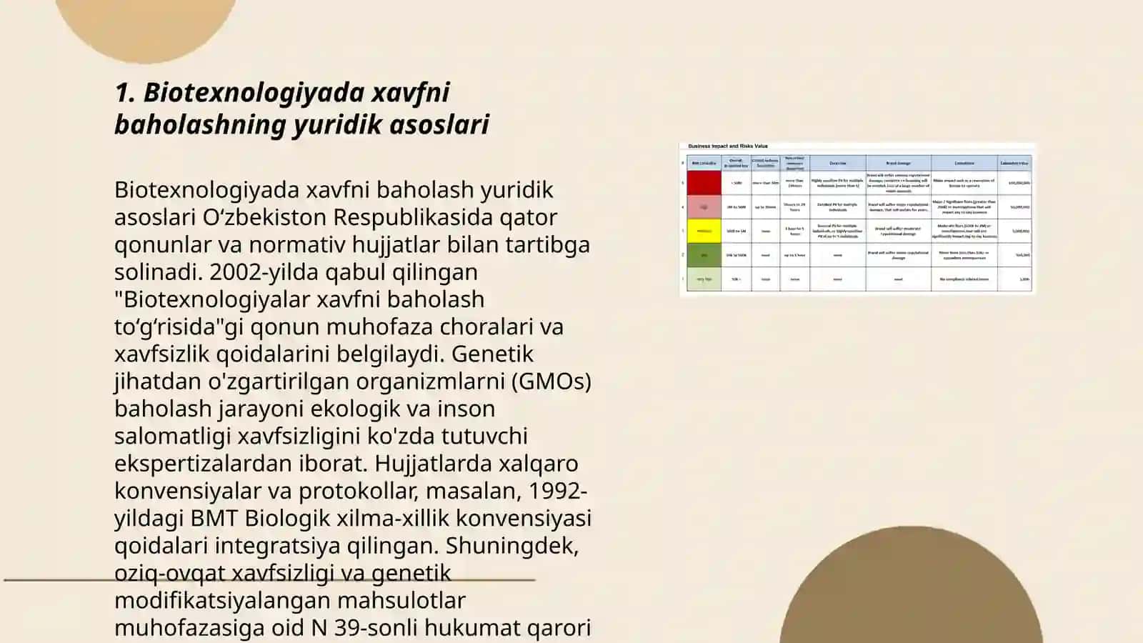 Biotexnologiyada xavfni baholashning asosiy tamoyillari va metodologiyasi 3