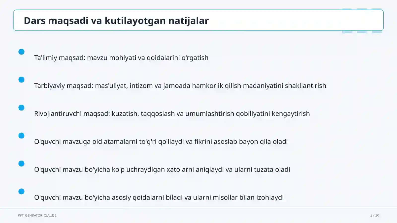 O'qituvchilar uchun: pedagogika va o'qitish metodikasi 3