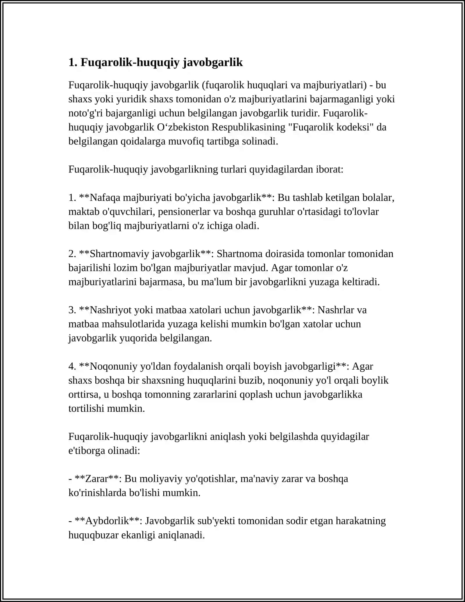 YURIDIK JAVOBGARLIK TURLARI 3