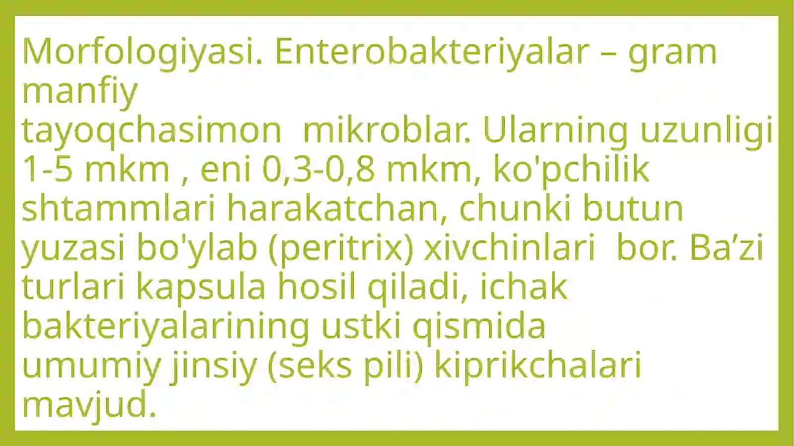 Enterobakteriyalar oilasi 3