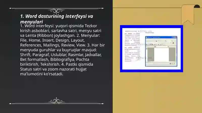 Word dasturi 3