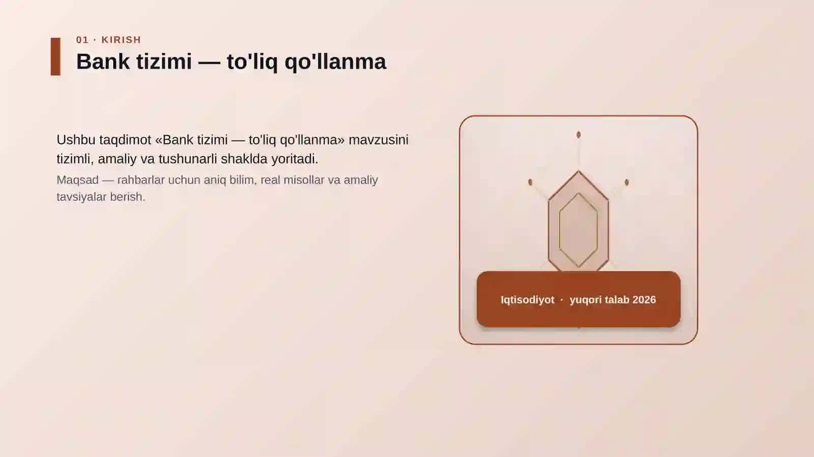 Bank tizimi — to'liq qo'llanma 3