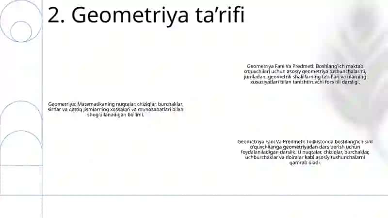 Geometriya Fani Va Predmeti 3