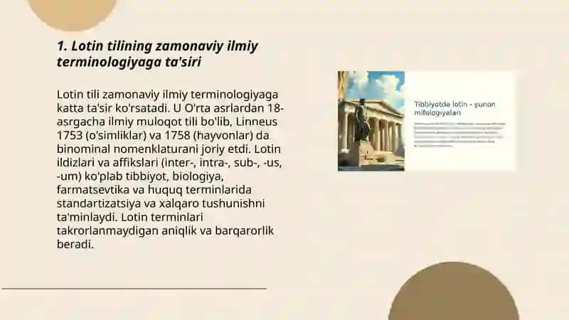 Lotin tilining zamonaviy terminologiyaga ta'siri 3