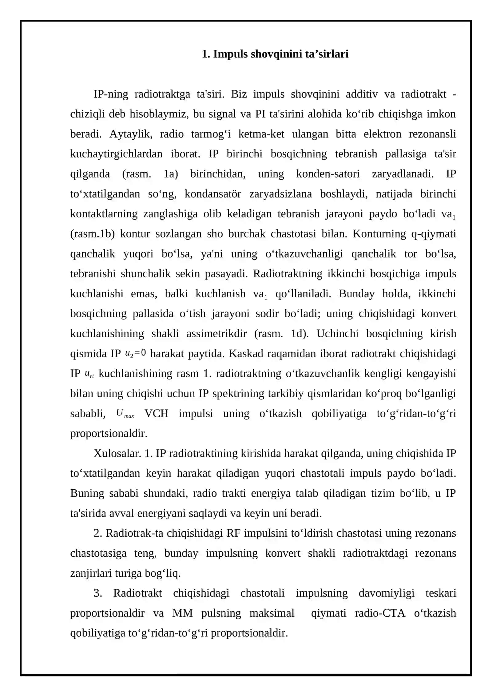 Impuls signallarini qabul qilish 3