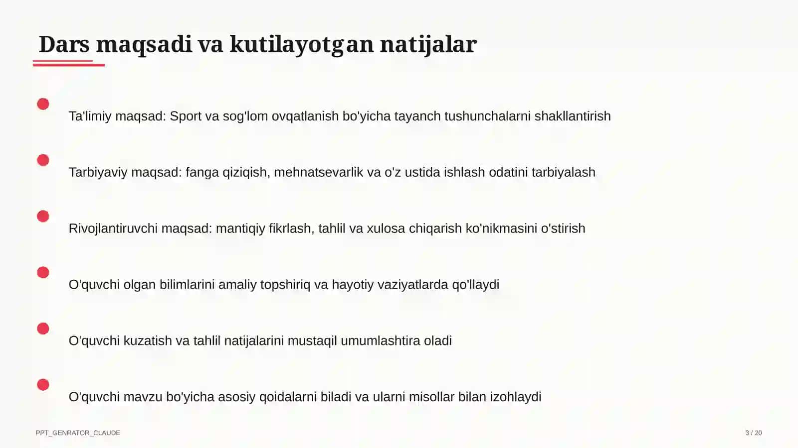 Sport va sog'lom ovqatlanish (8-sinf) 3