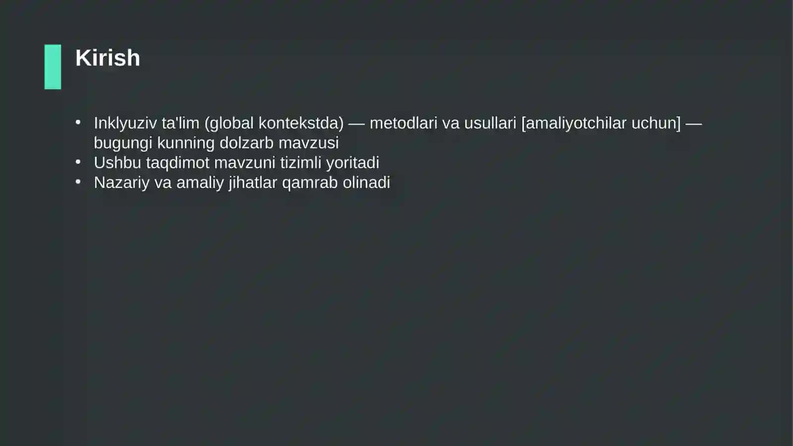 Inklyuziv ta'lim (global kontekstda) — metodlari va usullari [amaliyotchilar uchun] 3