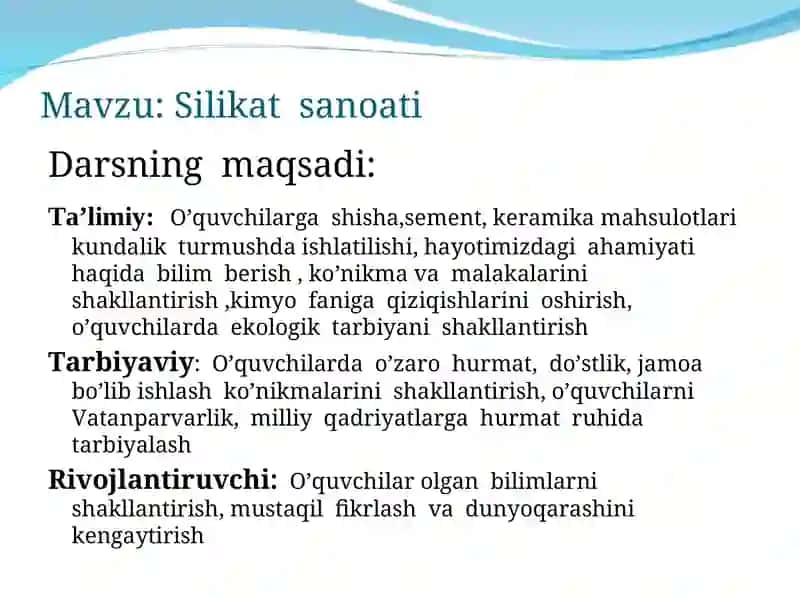 Silikat sanoati 3