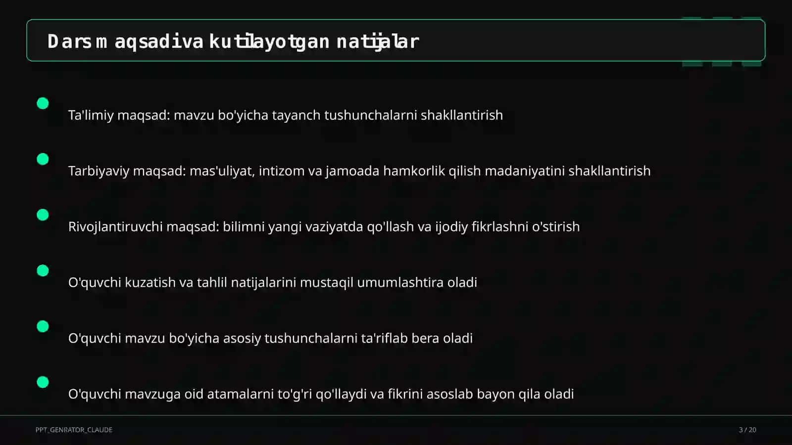 Dolzarb mavzular — maktab va o'qituvchilar 3