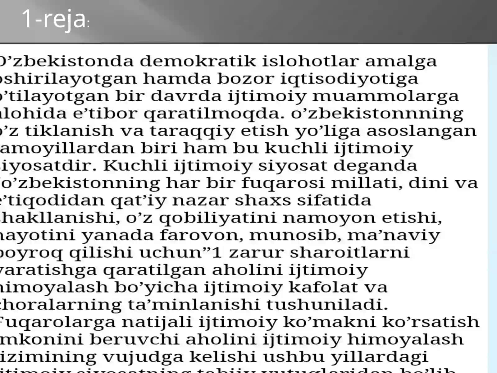 O’zbekistonda amalga oshirilayotgan islohotlarning yangi bosqichlari 3