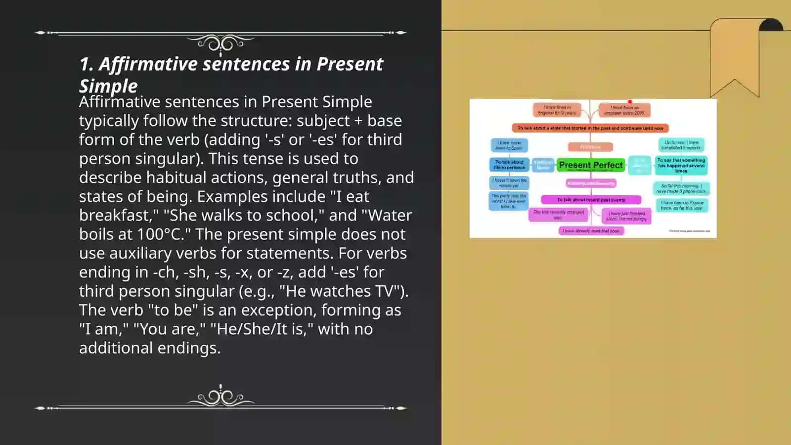 Present continuous va Present simple mavzusiga taqtimot 3