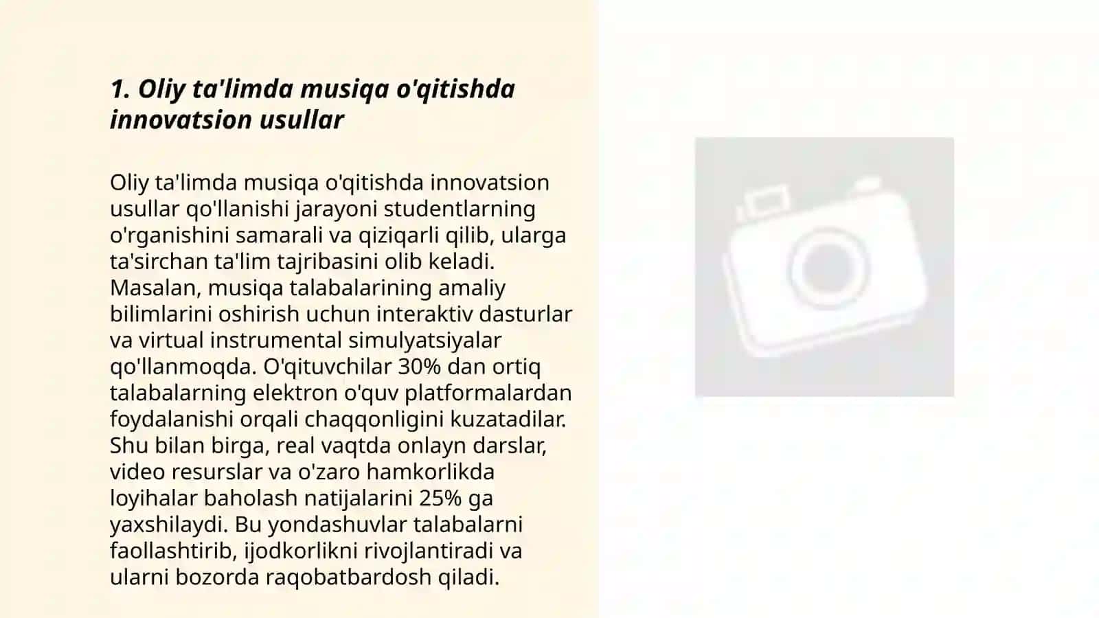Oliy ta'limda musiqa o'qiyishning yangi xaminaviy pedagogik texnologiyalari 3